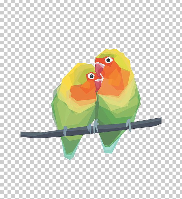 Lovebird Parrot Geometry Illustration PNG, Clipart, Animals, Art, Balloon Cartoon, Bird, Cartoon Character Free PNG Download