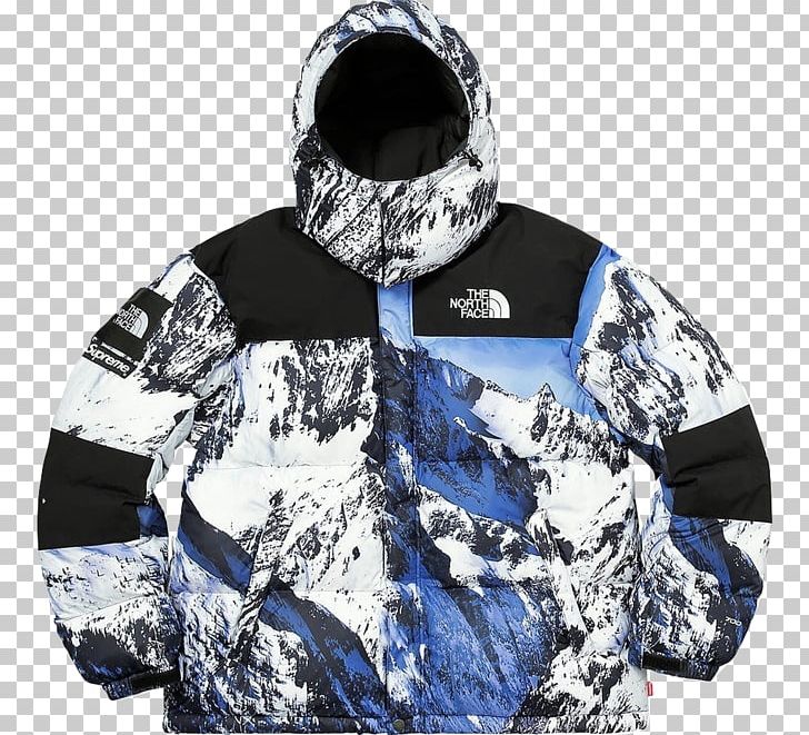 The North Face Supreme Hoodie Jacket T-shirt PNG, Clipart, Blue, Bluza, Clothing, Crew Neck, Electric Blue Free PNG Download