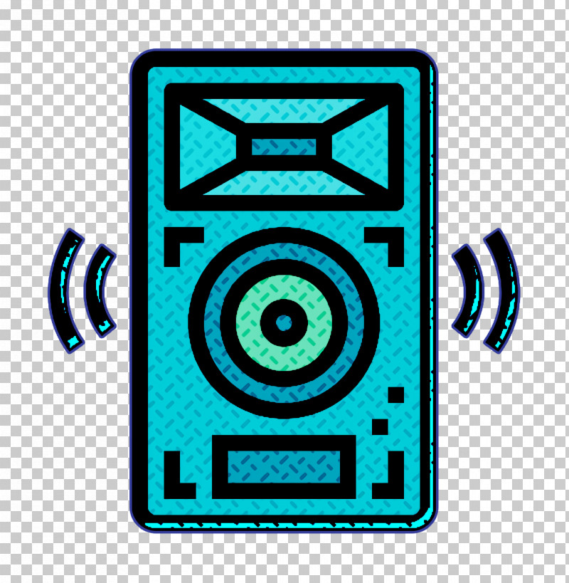 Woofer Icon Punk Rock Icon Speakers Icon PNG, Clipart, Punk Rock Icon, Speakers Icon, Technology, Turquoise, Woofer Icon Free PNG Download