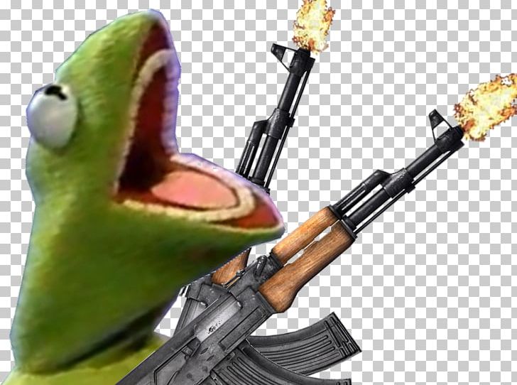 Firearm Gun Kermit The Frog Weapon AK-47 PNG, Clipart, Ak 47, Ak47, Beak, Bird, Danse Free PNG Download