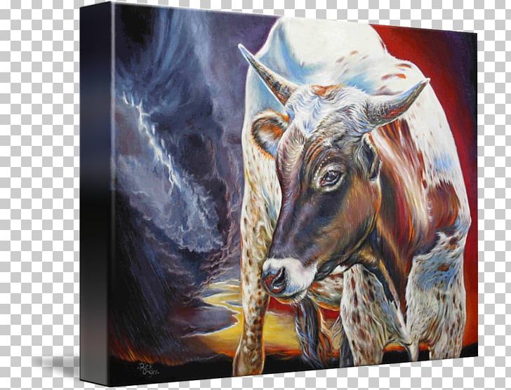 Painting Cattle Gallery Wrap Canvas Art PNG, Clipart, Art, Canvas, Cattle, Cattle Like Mammal, Fauna Free PNG Download