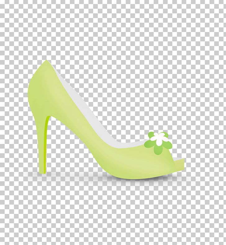 High-heeled Footwear Green Shoe Flower PNG, Clipart, Accessories, Cartoon, Designer, Download, Flower Free PNG Download