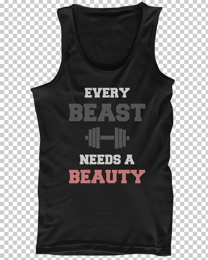 T-shirt Top Hoodie Sleeveless Shirt PNG, Clipart, Active Shirt, Active Tank, Beast, Beauty And The Beast, Black Free PNG Download