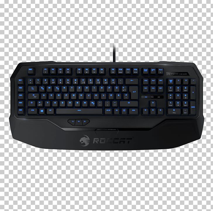 Computer Keyboard ROCCAT Ryos MK Glow ROCCAT Ryos MK Pro PNG, Clipart, Computer, Computer Keyboard, Electrical Switches, Electronic Device, Electronic Instrument Free PNG Download