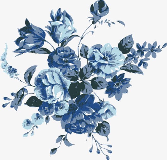 Hand-painted Blue Flowers Background PNG, Clipart, Blue, Blue Clipart, Flowers, Flowers Clipart, Hand Free PNG Download