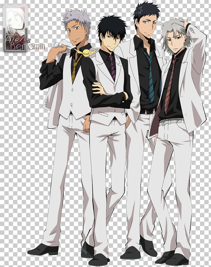 Hayato Gokudera Kyoya Hibari Tsunayoshi Sawada Ryohei Sasagawa Takeshi Yamamoto PNG, Clipart, Anime, Cartoon, Chrome Dokuro, Costume, Fan Art Free PNG Download