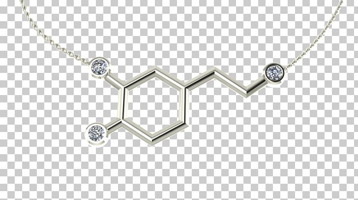 Necklace Molecule Gold Dopamine Jewellery PNG, Clipart, Body Jewellery, Body Jewelry, Brass, Charms Pendants, Chemical Bond Free PNG Download