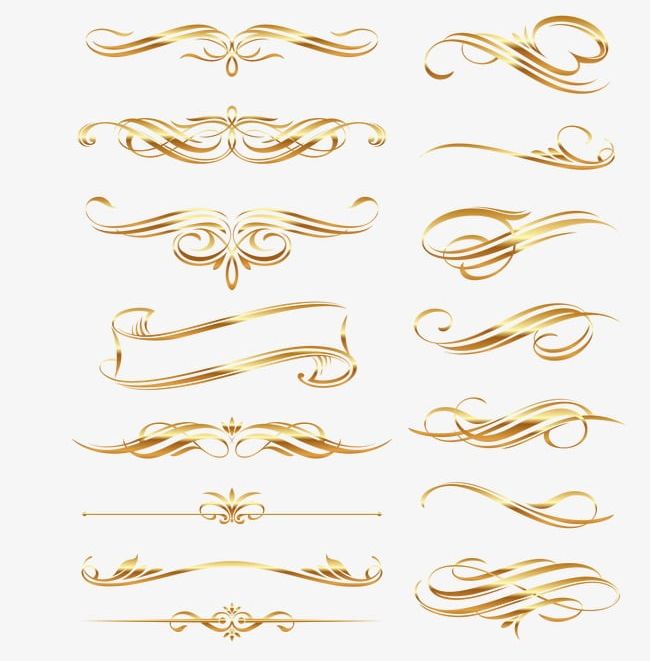 Decorative Golden Ribbon PNG, Clipart, Colored, Colored Ribbon, Decoration, Decorative Clipart, Golden Free PNG Download