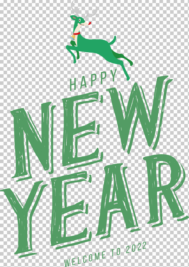 Happy New Year 2022 2022 New Year 2022 PNG, Clipart, Behavior, Green, Human, Logo, Tree Free PNG Download