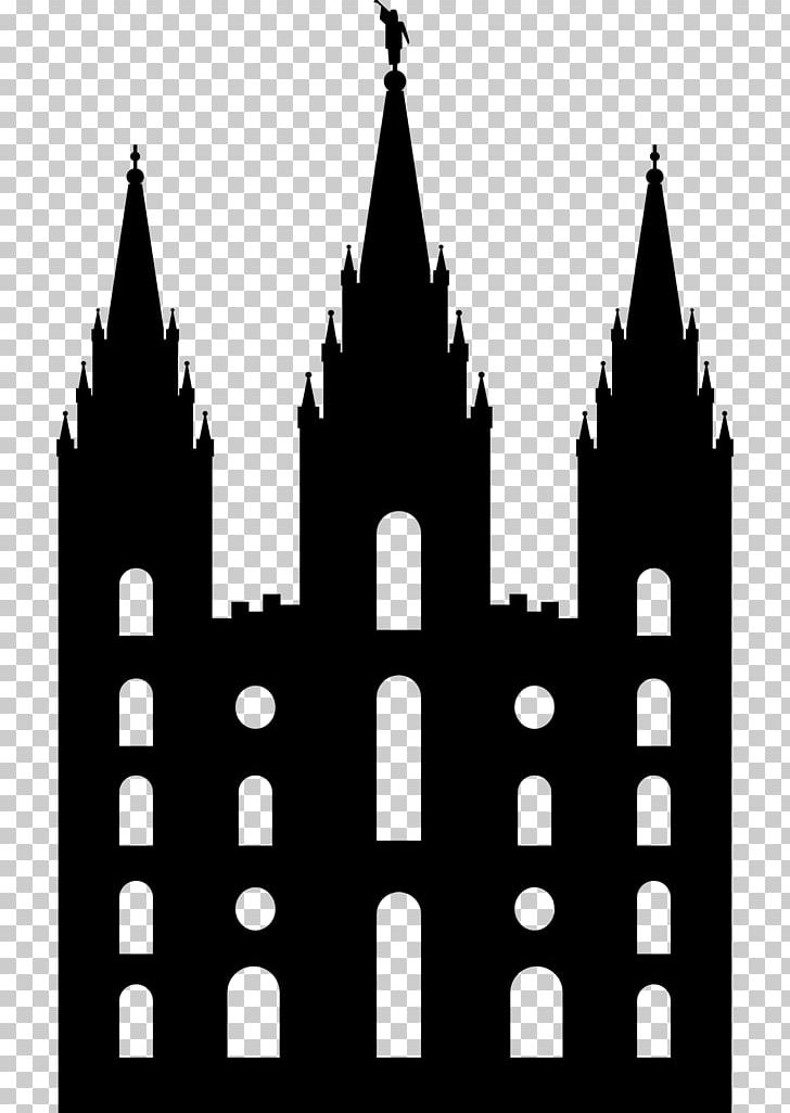 Salt Lake Temple Latter Day Saints Temple The Church Of Jesus Christ Of Latter-day Saints PNG, Clipart, Black And White, Building, Decal, Facade, Gothic Architecture Free PNG Download