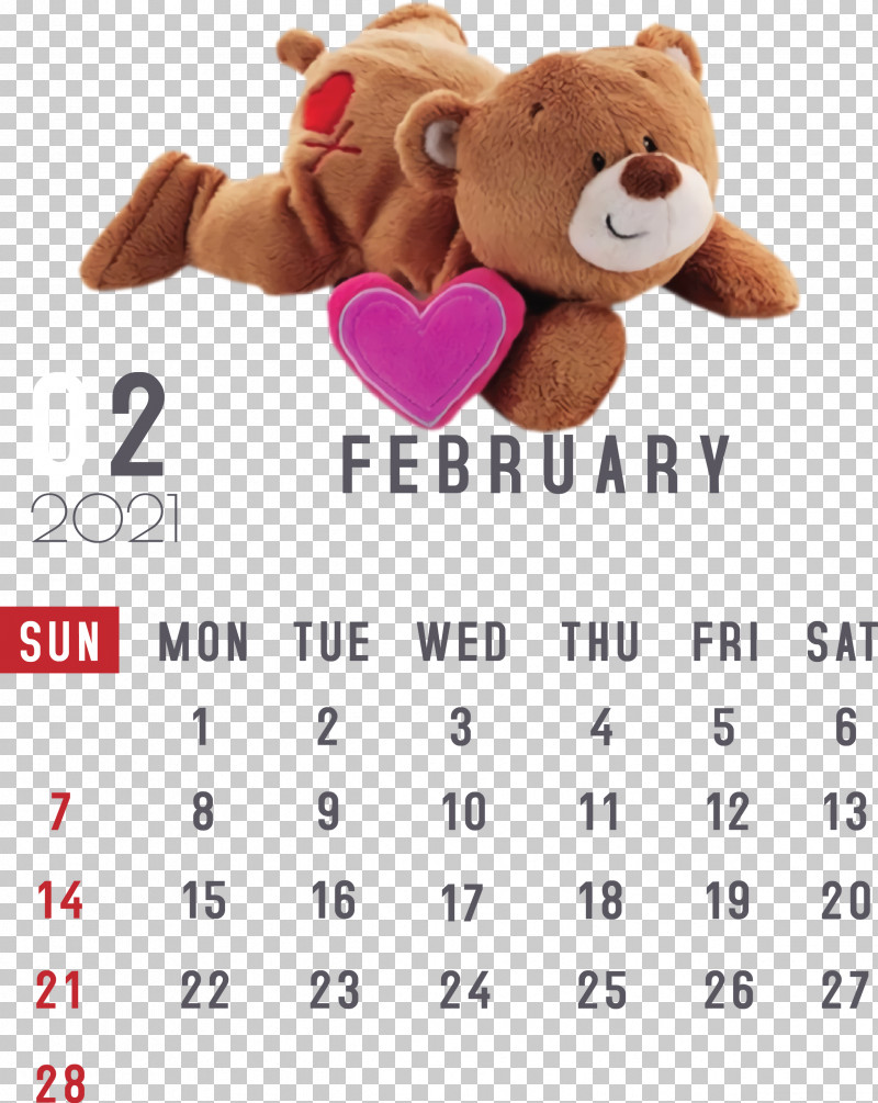 February 2021 Printable Calendar February Calendar 2021 Calendar PNG, Clipart, 2021 Calendar, 2021 Happy New Year, Calendar System, Cartoon, Christmas New Year Free PNG Download