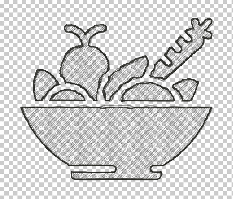 Gastronomy Icon Salad Icon Vegetables Icon PNG, Clipart, Biology, Black, Black And White, Gastronomy Icon, Hm Free PNG Download