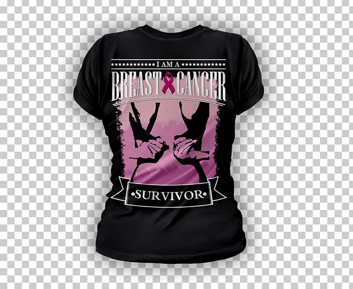 T-shirt Sleeve Pink M Outerwear Font PNG, Clipart, Black, Brand, Cancer Survivor, Clothing, Magenta Free PNG Download