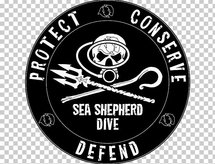 Sea Shepherd Conservation Society Environmentalism Sea Shepherd II PNG, Clipart, Badge, Black And White, Brand, Conservation, Emblem Free PNG Download
