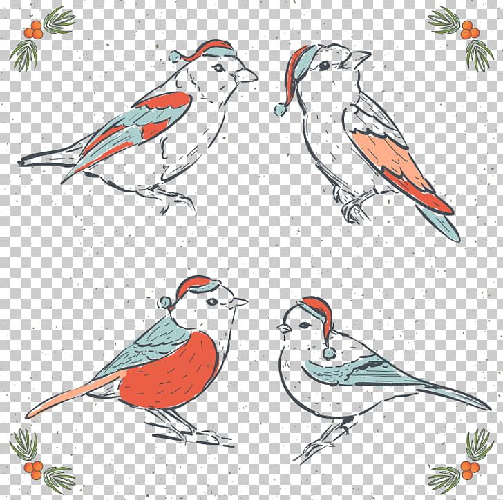Bird Drawing Euclidean Illustration PNG, Clipart, Animals, Art, Beak, Bird Cage, Birds Free PNG Download