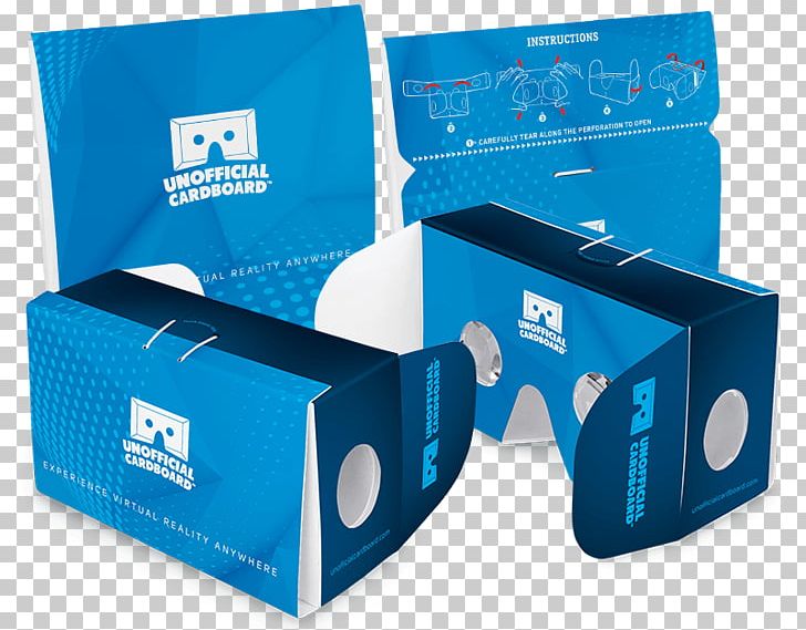 Google Cardboard Virtual Reality Cardboard Box PNG, Clipart, Blue, Box, Cardboard, Cardboard Box, Google Free PNG Download
