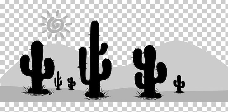 Cactaceae Silhouette Desert PNG, Clipart, Black And White, Brand, Cactaceae, Cactus, Clip Art Free PNG Download