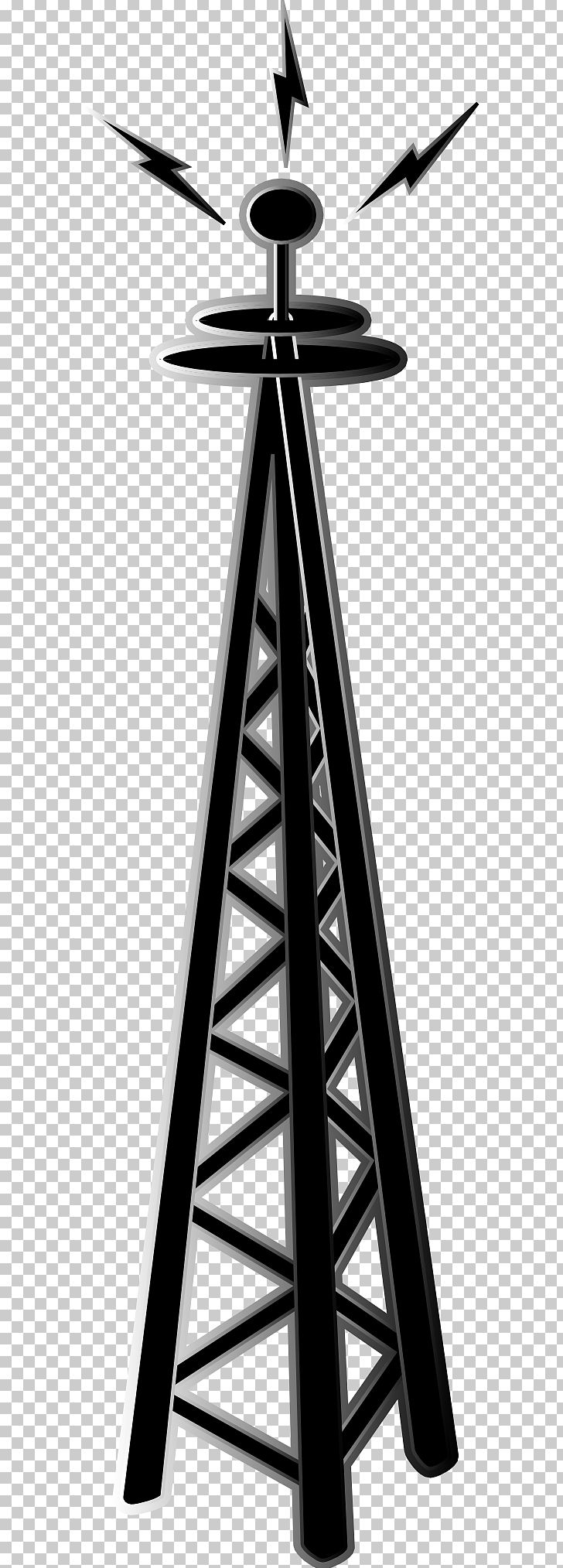 Cell Site Telecommunications Tower Antenna PNG, Clipart, Angle, Antenna, Black And White, Cell Site, Clip Art Free PNG Download