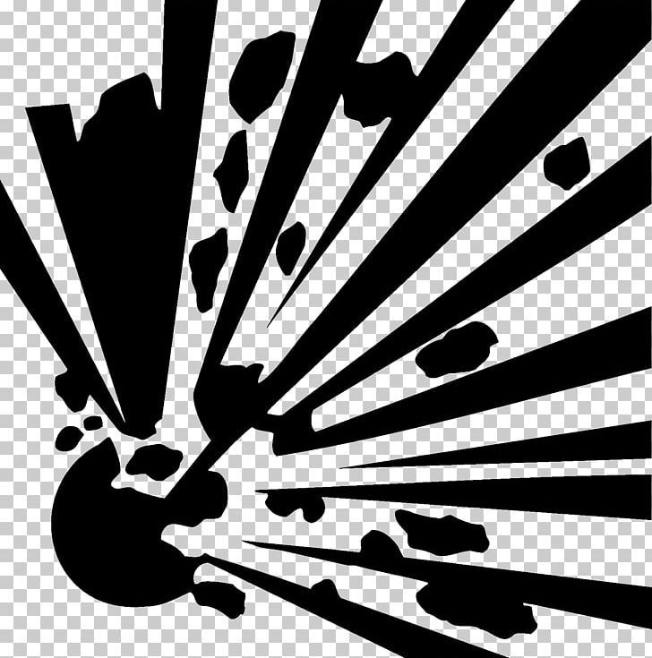 Hazard Symbol Explosion Explosive Material PNG, Clipart, Astrolite, Attention, Black And White, Chemical Hazard, Chemical Substance Free PNG Download