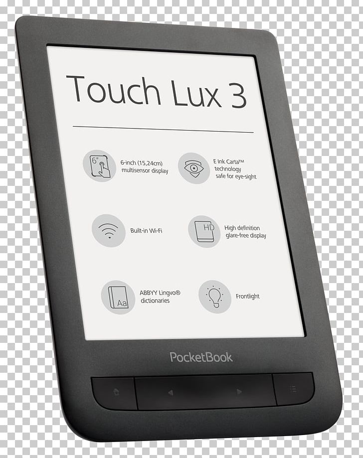 E-Readers EBook Reader 15.2 Cm PocketBookTouch Lux PocketBook International E-book PNG, Clipart, Book, Comparison Of E Book Readers, Display Device, Ebook, E Ink Free PNG Download