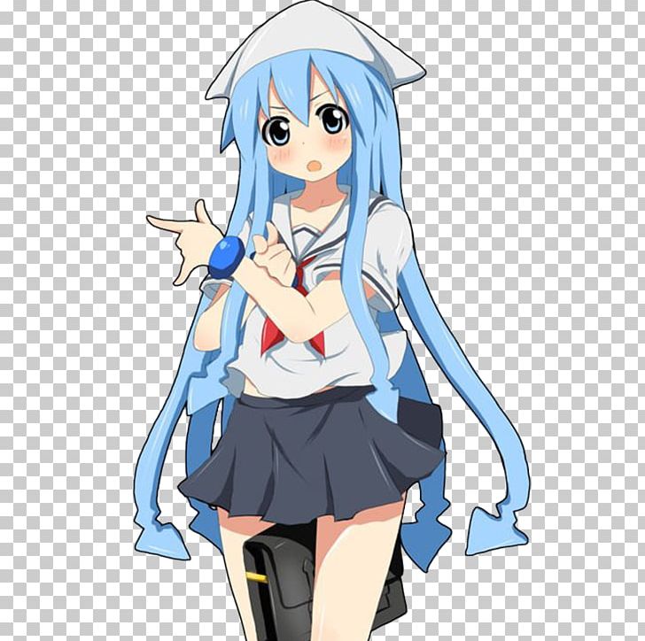 Squid Girl Anime Ecchi PNG, Clipart, Alice Feet, Anime, Art, Blue, Cartoon Free PNG Download