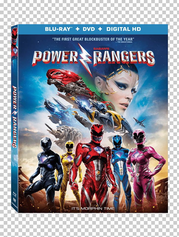 Power Rangers Blu-ray Disc Ultra HD Blu-ray Digital Copy 4K Resolution PNG, Clipart, 4k Resolution, Action Figure, Bluray Disc, Comic, Dean Israelite Free PNG Download