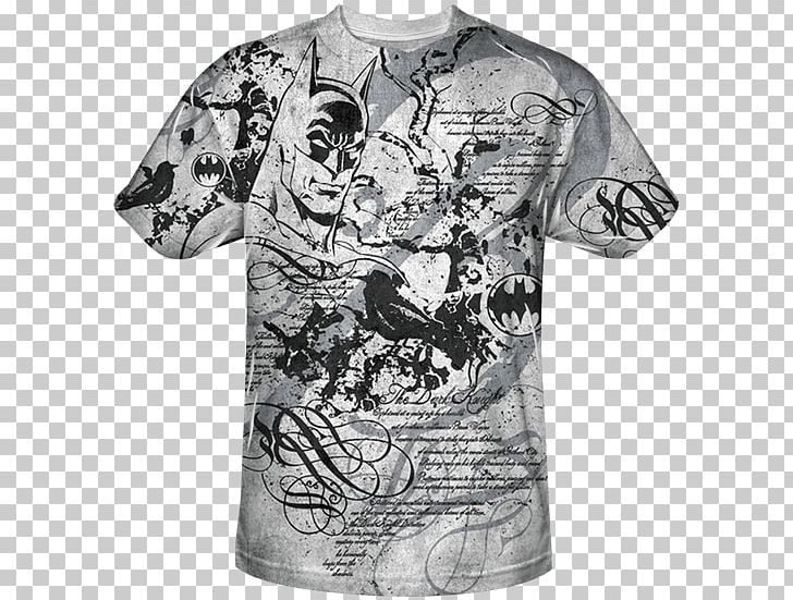 T-shirt Batwing Sleeve Batman PNG, Clipart, Active Shirt, All Over Print, Batman, Batwing, Black Free PNG Download