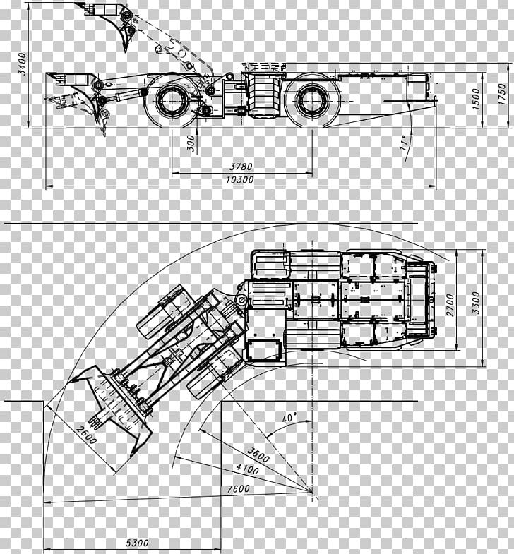 Technical Drawing KGHM SA ZANAM Mining Machine Kopalniana PNG, Clipart, Angle, Artwork, Automotive Design, Black And White, Business Free PNG Download