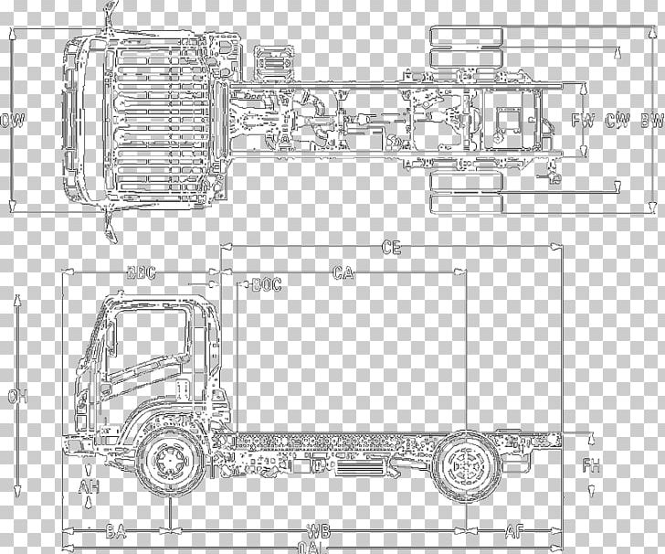 Isuzu Elf Car Isuzu Oasis GMC PNG, Clipart, Angle, Area, Auto Part, Black And White, Car Free PNG Download