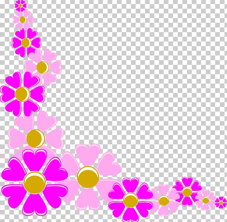 Pink Flowers PNG, Clipart, Area, Borders And Frames, Circle, Color, Computer Icons Free PNG Download
