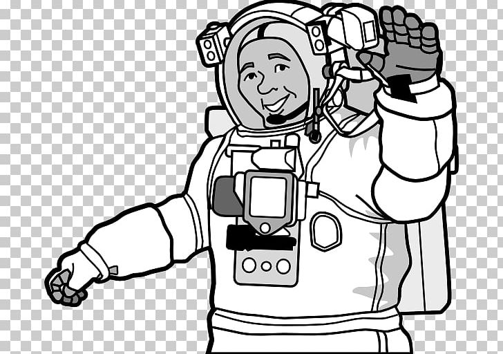 Astronaut Space Suit Outer Space PNG, Clipart, Arm, Art, Astronaut, Black, Black And White Free PNG Download
