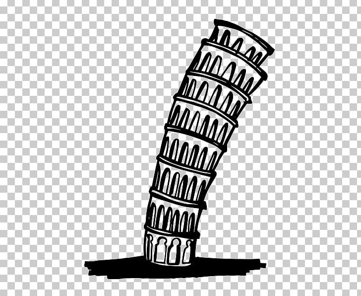 Leaning Tower Of Pisa Eiffel Tower Silhouette Skyline PNG, Clipart, Angle, Black And White, City, Drawing, Eiffel Tower Free PNG Download