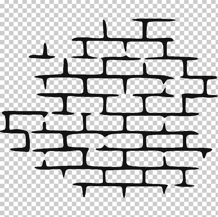 Wall Brick Sticker Portable Network Graphics PNG, Clipart, Angle, Area, Black And White, Brick, Brickwork Free PNG Download