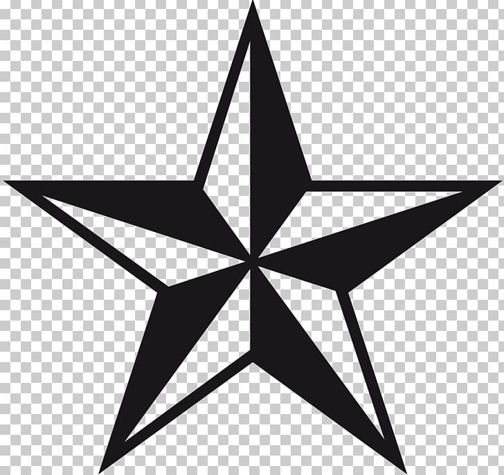 Nautical Star Tattoo Wall Decal Sticker PNG, Clipart, Abziehtattoo, Angle, Black, Black And White, Circle Free PNG Download
