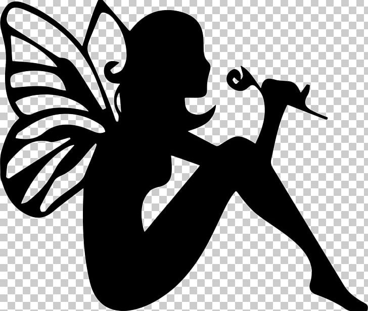 Tooth Fairy Silhouette PNG, Clipart, Art, Artwork, Black And White, Butterfly, Drawing Free PNG Download