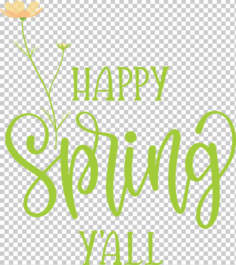 Happy Spring Spring PNG, Clipart, Floral Design, Happy Spring, Leaf, Logo, Plant Stem Free PNG Download