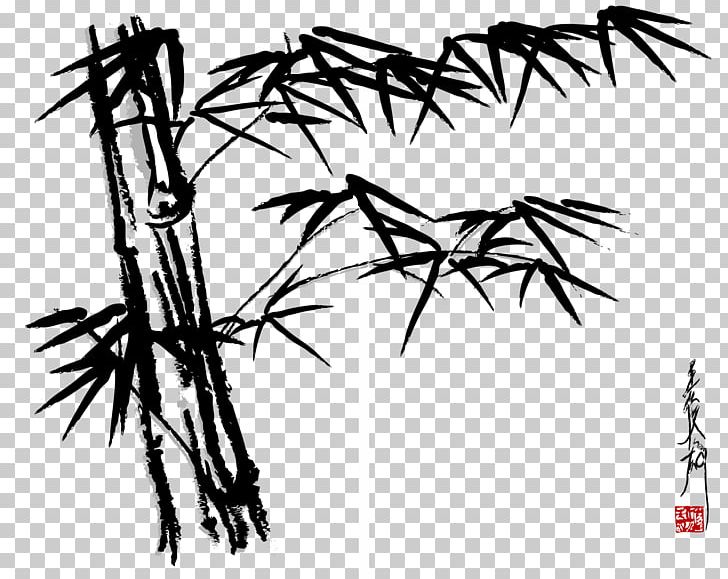 Bamboo Drawing PNG, Clipart, Branch, Cartoon, Chinese Painting, Encapsulated Postscript, Hand Free PNG Download