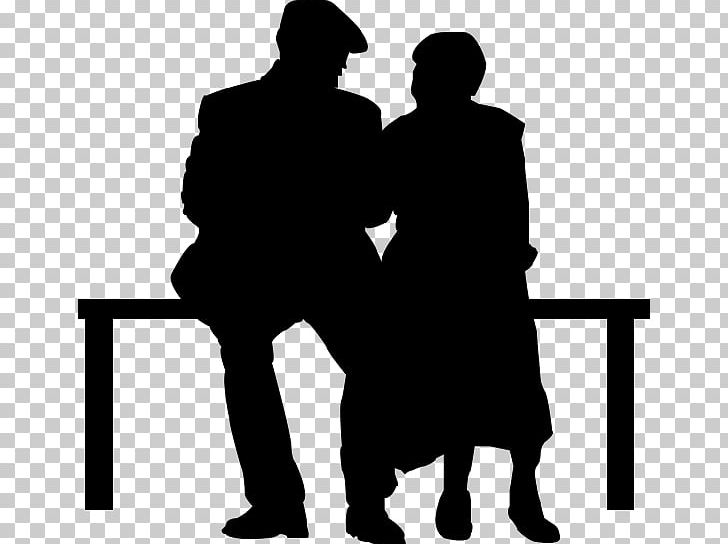 Old Age Silhouette PNG, Clipart, Animals, Black And White, Child, Communication, Conversation Free PNG Download