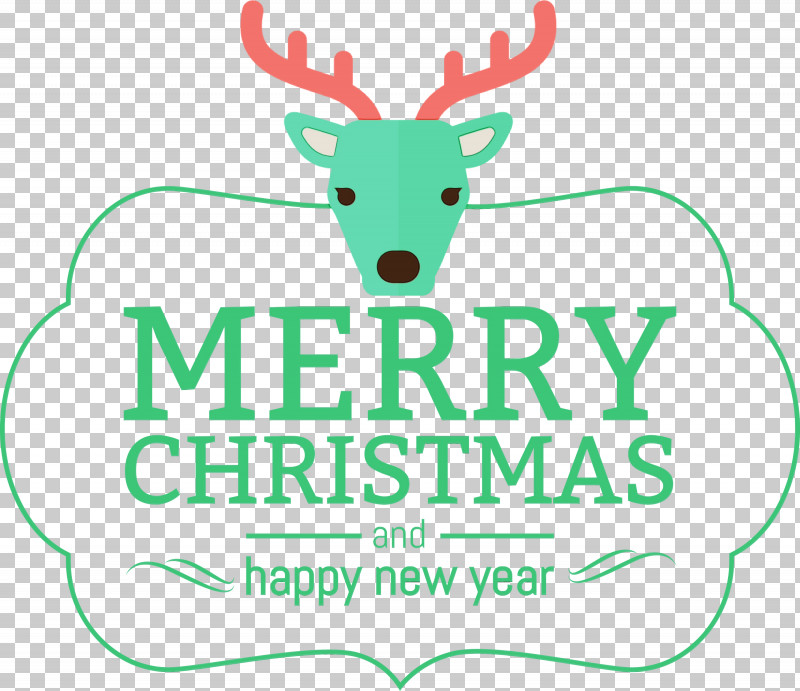 Reindeer PNG, Clipart, Antler, Deer, Green Christmas, Leaf, Logo Free PNG Download