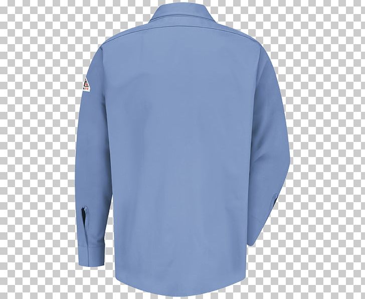 Long-sleeved T-shirt Collar Jacket PNG, Clipart, Active Shirt, Azure, Blue, Button, Clothing Free PNG Download