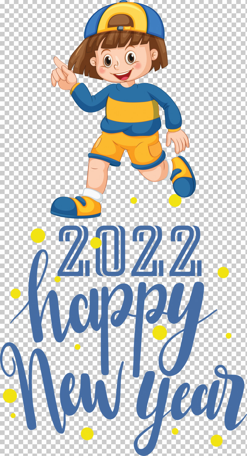 2022 Happy New Year 2022 New Year Happy 2022 New Year PNG, Clipart, Behavior, Cartoon, Happiness, Headgear, Human Free PNG Download