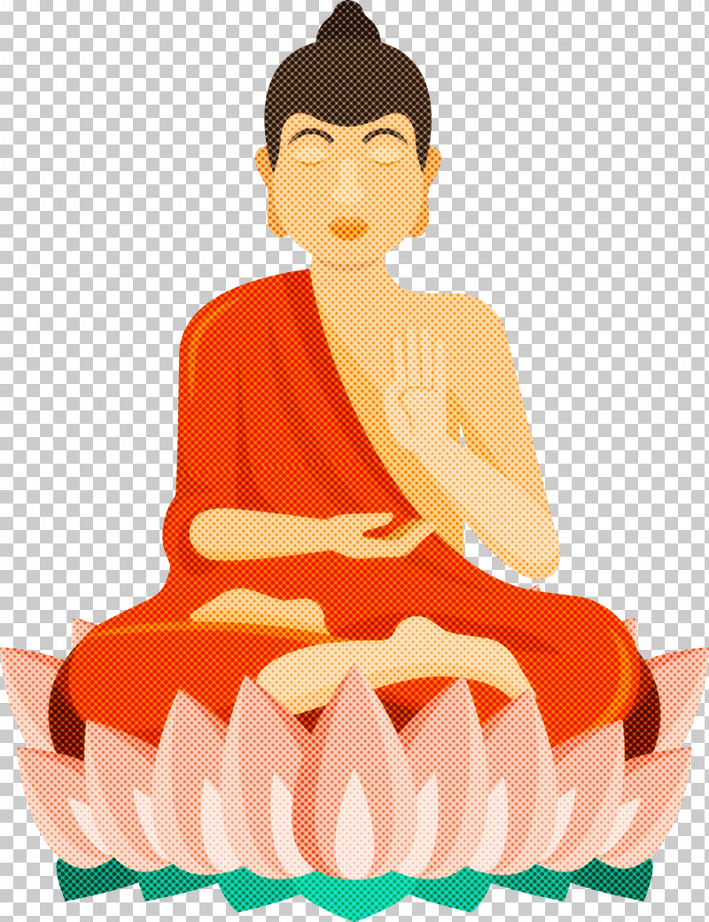 Bodhi Lotus Lotus PNG, Clipart, Bodhi Lotus, Kneeling, Lotus, Meditation, Orange Free PNG Download
