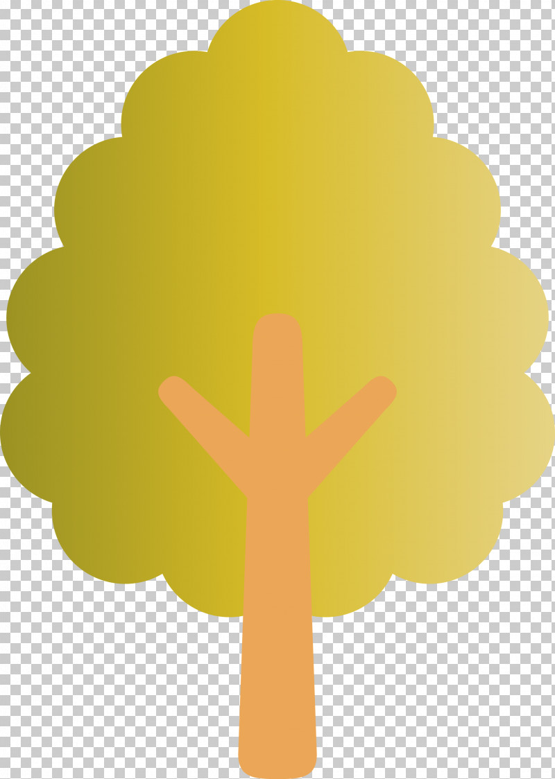 Yellow Green Leaf Tree Symbol PNG, Clipart, Abstract Tree, Cartoon Tree, Cloud, Cross, Green Free PNG Download