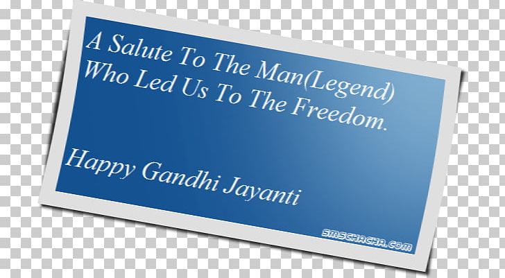 Gandhi Jayanti Salute Greeting & Note Cards Brand PNG, Clipart, 2016, Advertising, Banner, Blue, Brand Free PNG Download