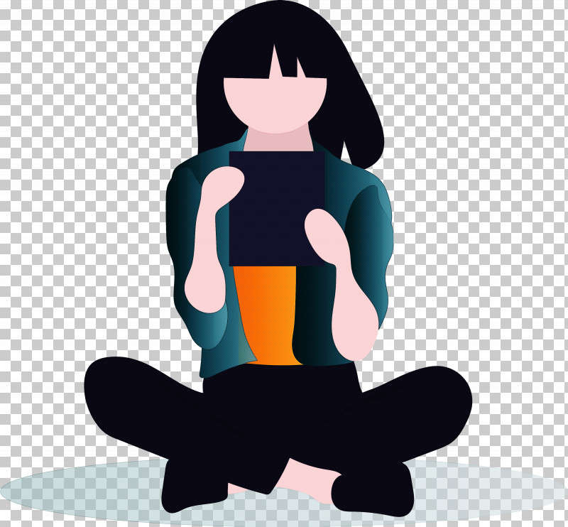 Reading Girl PNG, Clipart, Animation, Kneeling, Meditation, Physical Fitness, Reading Girl Free PNG Download