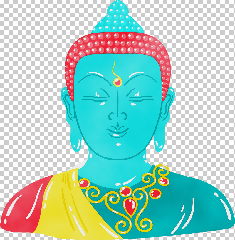 Head Turquoise Statue Meditation Turquoise PNG, Clipart, Bodhi, Bodhi Day, Head, Meditation, Paint Free PNG Download