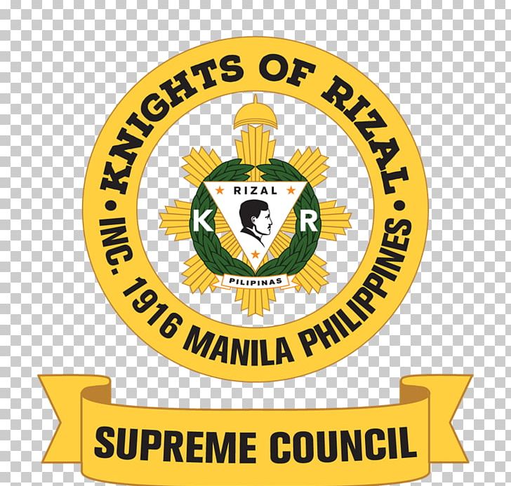 Knights Of Rizal Organization Manila Logo PNG, Clipart, 30 December, Area, Badge, Brand, Crest Free PNG Download