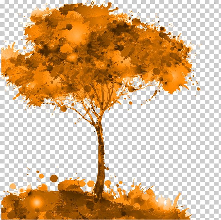 Tree Watercolor Painting Illustration PNG, Clipart, Autumn, Branch, Computer Wallpaper, Creativity, Defoliation Free PNG Download