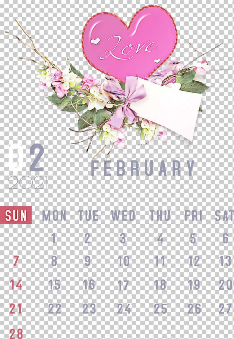 February 2021 Printable Calendar February Calendar 2021 Calendar PNG, Clipart, 2021 Calendar, Calendar System, February, January, Line Free PNG Download