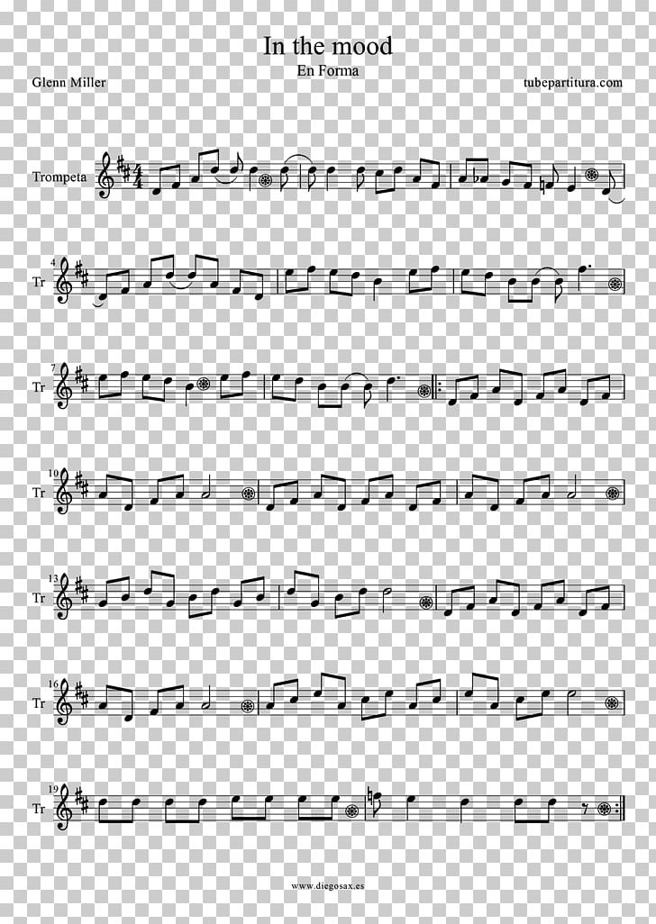 Alto Saxophone Sheet Music In The Mood Clarinet PNG, Clipart, Alto Saxophone, Angle, Area, Baritone Saxophone, Black Free PNG Download
